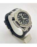 Audemars Piguet Diver Steel Black Rubber Strap Swiss Automatic Watch