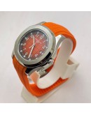 Patek Philippe Aquanaut Orange Rubber Strap 2 Swiss Automatic Watch