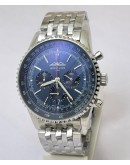 Breitling Navitimer B01 Blue & Black Chronograph Steel Watch