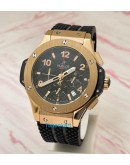 Hublot Big Bang Rose Gold 2 Black Rubber Strap Watch