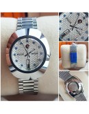 Rado Diastar Steel White DAY-DATE Automatic Watch