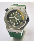 Audemars Piguet Diver Green Rubber Strap Swiss Automatic Watch