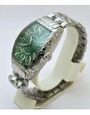 Franck Muller Crazy Hours Croco Green Steel Swiss Automatic Watch