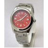 Rolex Oyster Perpetual RED Steel Swiss Automatic Watch