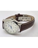 Longines Master Collection White 3 Leather Strap Swiss Automatic Watch