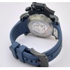 Graham Chronofighter Oversize Blue Rubber Strap Watch