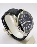 Tag Heuer Aquaracer Calibre 5 Black Leather Strap Swiss Automatic Watch