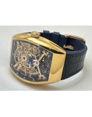 Franck Muller Yachting Anchor Rose Gold Blue Strap Swiss Automatic Watch