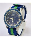 Omega Seamaster SPECTRE JAMES BOND Blue Swiss Automatic Watch - B