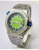 Audemars Piguet Diver Steel Bracelet Green Swiss Automatic Watch