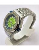 Audemars Piguet Diver Steel Bracelet Green Swiss Automatic Watch