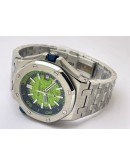 Audemars Piguet Diver Steel Bracelet Green Swiss Automatic Watch
