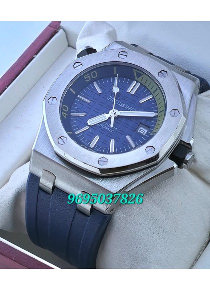 Audemars Piguet Diver Blue Rubber Strap Swiss Automatic Watch