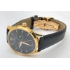 Jaeger Le Coultre Master Control Power Reserve Black Rose Gold Swiss ETA Automatic Watch