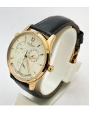 Jaeger Le Coultre Master Control Power Reserve White Rose Gold Swiss ETA Automatic Watch