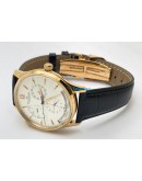 Jaeger Le Coultre Master Control Power Reserve White Rose Gold Swiss ETA Automatic Watch