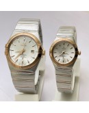 Omega Constellation Double Eagle Stick Mark Couple Watch