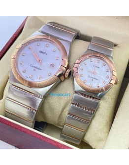Omega Constellation Double Eagle Diamond Mark Couple Watch