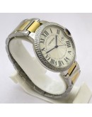 Cartier Ballon Bleu Jewel Bezel Watch 