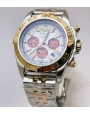 Breitling Chronomat Chronograph White Dual Tone Watch