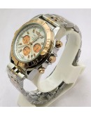 Breitling Chronomat Chronograph White Dual Tone Watch