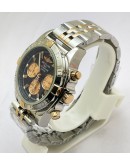 Breitling Chronomat Chronograph Black Dual Tone Watch