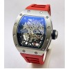 Richard Mille RM 035 Americas Edition Red Strap Swiss ETA 7750 Valjoux Movement Watch