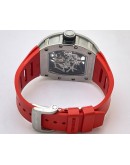 Richard Mille RM 035 Americas Edition Red Strap Swiss ETA 7750 Valjoux Movement Watch