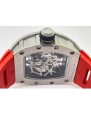 Richard Mille RM 035 Americas Edition Red Strap Swiss ETA 7750 Valjoux Movement Watch