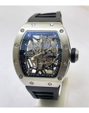 Richard Mille RM 035 Americas Edition Black Strap Swiss ETA 7750 Valjoux Movement Watch