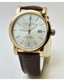 Ulysse Nardin Classico White Rose Gold Leather Strap Swiss Automatic Watch