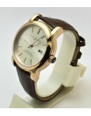 Ulysse Nardin Classico White Rose Gold Leather Strap Swiss Automatic Watch