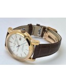 Ulysse Nardin Classico White Rose Gold Leather Strap Swiss Automatic Watch