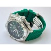Breitling Chronomat B01 42 Green Rubber Strap Watch