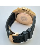 Breitling Chronomat B01 42 Rose Gold Black Rubber Strap Watch