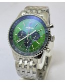 Breitling Navitimer B01 Mint Green Chronograph Steel Watch