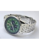 Breitling Navitimer B01 Mint Green Chronograph Steel Watch