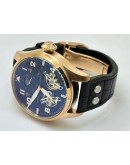 I W C Big Pilot Double Tourbillon Black Rose Gold Swiss Automatic Watch