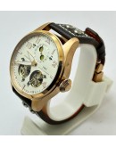 I W C Big Pilot Double Tourbillon White Rose Gold Swiss Automatic Watch