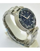 Oris Aquis Chronograph Blue Steel Bracelet Watch