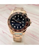 Rolex GMT Master Rose Gold Swiss Automatic Watch