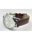 Tissot Prc 200 White Dial Leather Strap Watch