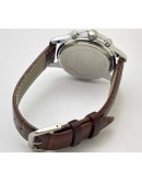 Tissot Prc 200 White Dial Leather Strap Watch