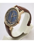 Piaget Altiplano Blue Mother Of Pearl Diamond Bezel Watch