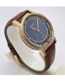 Piaget Altiplano Blue Mother Of Pearl Diamond Bezel Watch