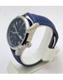 Tag Heuer Carrera Calibre 5 Day-Date Blue Leather Strap Swiss Automatic Watch