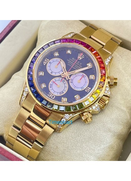 Rolex Cosmograph Daytona Rainbow Jewels Swiss ETA