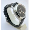Panerai GMT Steel Black Strap Swiss Automatic Watch