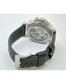 Panerai GMT Steel Black Strap Swiss Automatic Watch
