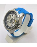 Roger Dubuis Excalibur Skeleton Blue Rubber Strap Swiss Automatic Watch
